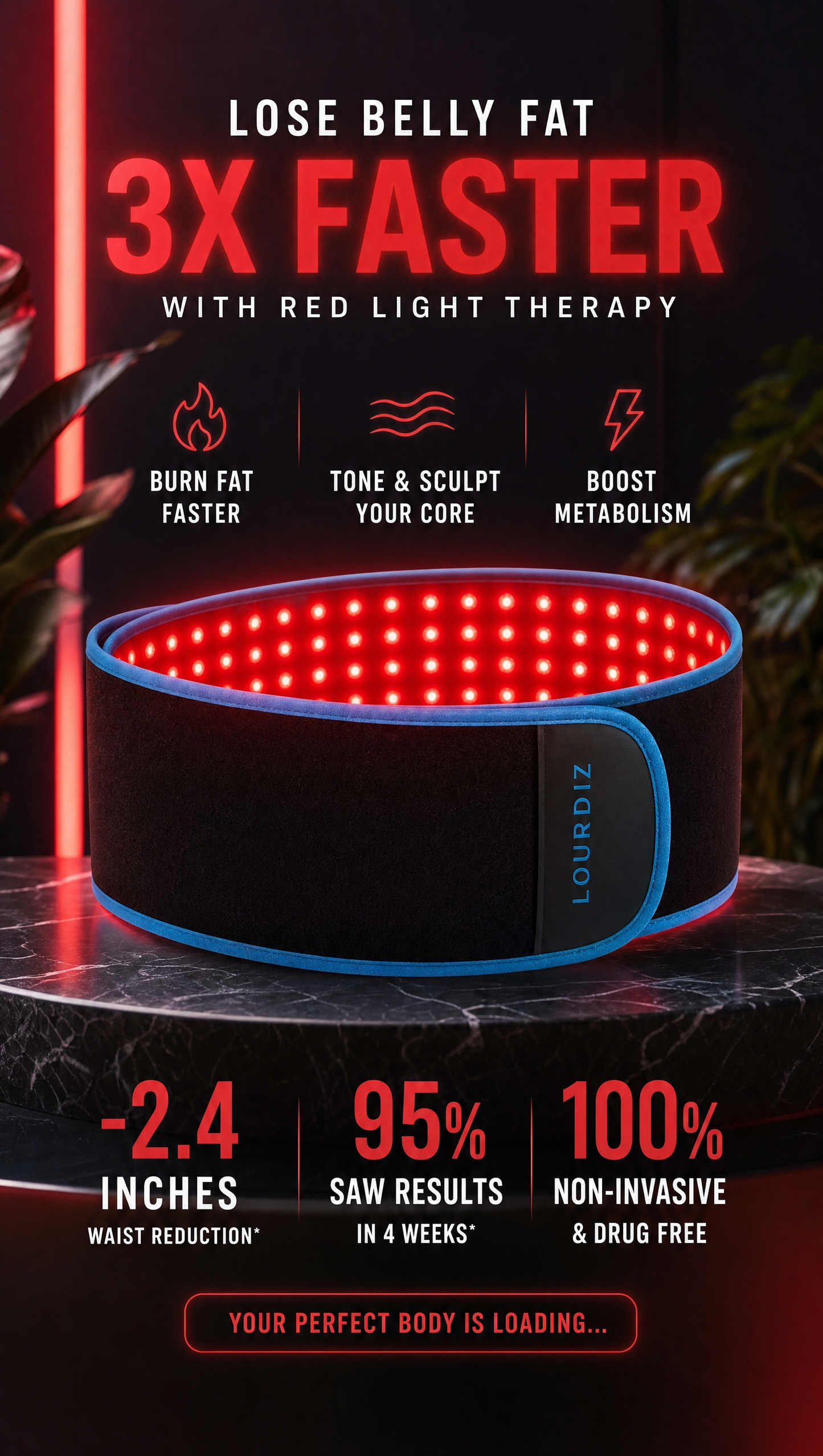 LED Infrared Belt Therapy Device